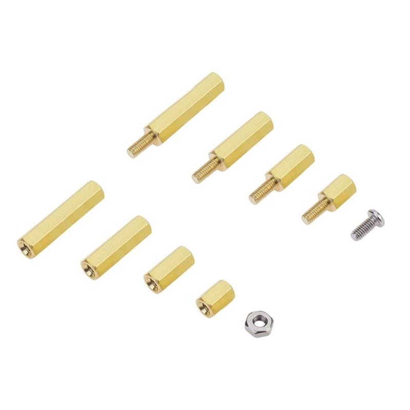 Industrial Grade Standoffs Screws Nuts Brass Hex Screw Nut Assortment Kits Suitable for Board Raspberry Motherboards