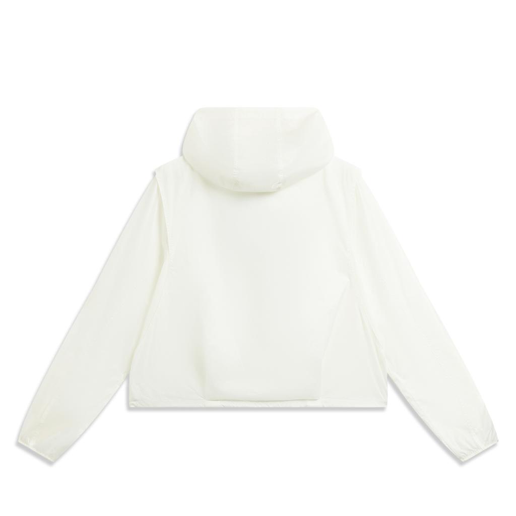 Li-Ning Solid Color Zipper Hooded Versatile Sports Windbreaker Women outerwear AFDW512-3