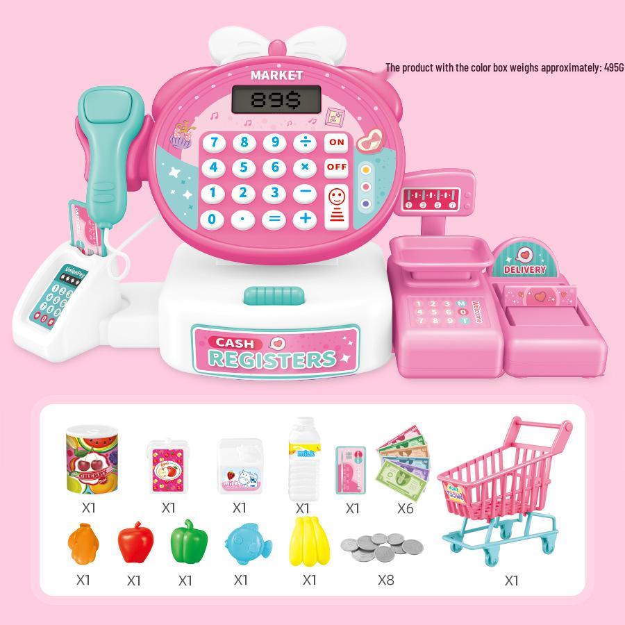 Children's Role-Play Toy: Cartoon Rabbit Supermarket Cash Register