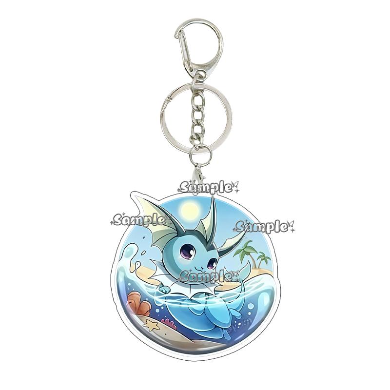 Eevee Acrylic Keychain Anime Cartoon Umbreon Jolteon Leafeon Sylveon Cute Character Accessory Backpack Pendant Decoration Gift