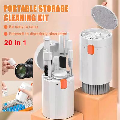 20-in-1-Reinigungsset, Computer-Tastatur-Reinigungsbürste, Kopfhörer-Reinigungswerkzeuge, Tastenkappen-Abzieher-Set