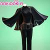 PÅ LAGER Zenin Makii Cosplay Kostume Anime Cosplay DokiDoki-R Kvinder Sort Uniform Zenin Makii Dragt Bælte Cosplay Kappe Kostume