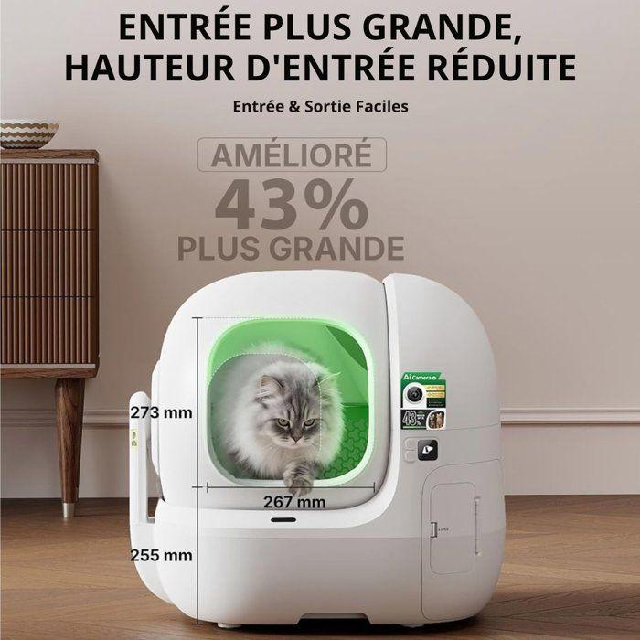 PETKIT PUROBOT T5-2 MAX PRO AI Self-Cleaning Cat Litter Box, 76L, White