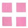 4PCS Silicone Fondant Impression Mat Knitted Texture Knitting Texture Mold  Cupcake Decorating