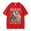 Klassisches Vintage Michael Jackson Grafik T-Shirt Herren Damen Kleidung Mode Retro Gothic Rock T-Shirts Männliches Punk Oversized T-Shirt
