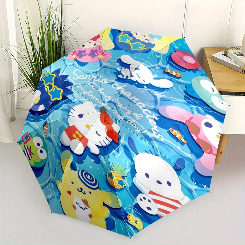

Sanrio Characters Swimming Automatic Folding Umbrella - 3 Folding Design, Vivid Cartoon Pattern, Suitable for Outdoor Activities, A Gift for Fans In A