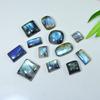 Rainbow Blue Labradorite Octagon Cabochon 10-14MM Loose Gemstone 12Pcs Lot LM-1129