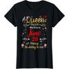 Eine Königin wurde am 26. Juni geboren 26. Juni Geburtstag T-Shirt