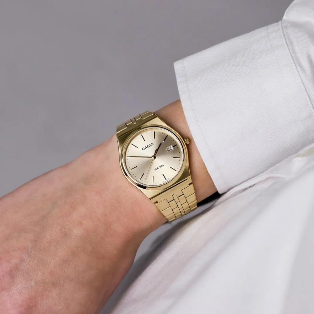Casio Casual Watch Gold One Size Bracelet