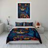 Colorful floral cat design. Bedding sets Duvet cover sets Duvet covers Pillowcases(1 * Duvet Cover 2 * Pillowcases without duvet insert)