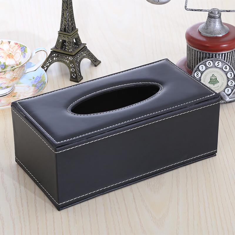 Minimalist Leather Tissue Box