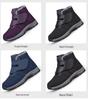 Northeast Women's Waterproof Velvet-Lined Winter Snow Boots - Warm, Thick, High-Top for Elderly