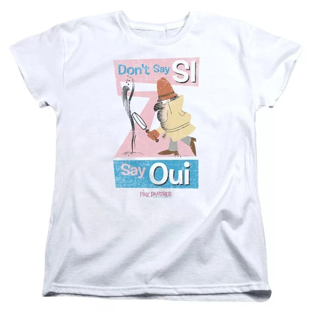 Pink Panther  Say Oui  Women s T-Shirt L
