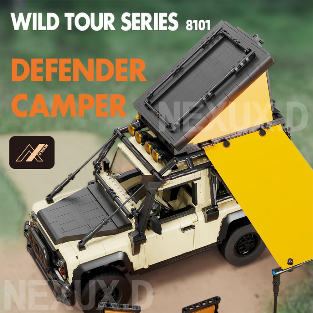 Non-Toxic 2766Pcs Technical Camping Car Model Building Blocks Moc City Off-Road Vehicle Trucks Bricks Stem Toys For Children Adults Gifts