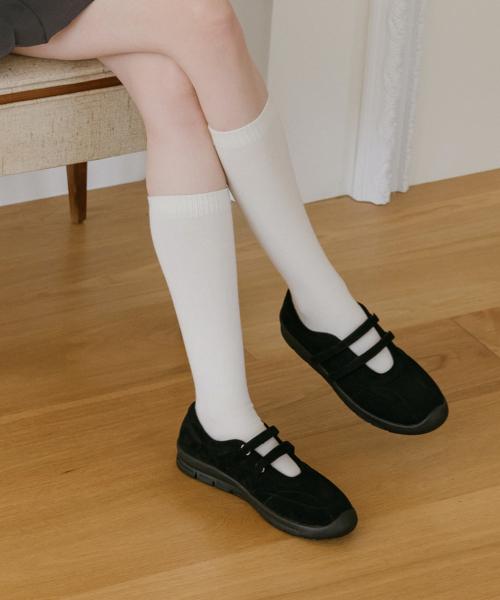 [Elizabeth Stuart] Two-Strap Mary Jane Flat Sneakers [EBAL157511]