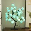 USB LED Cherry Blossom Crystal Tree Lamp for Room Decoration - Rose Flower Light with Colorful Simulated Lights