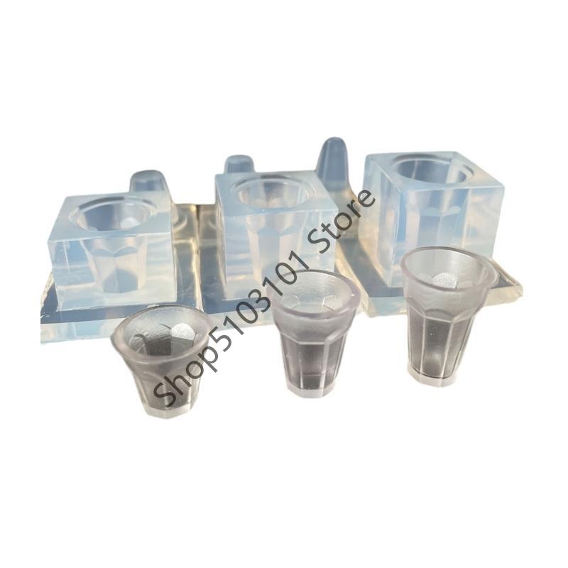 Silicone Mould Miniature Dollhouse Glass Mini Water Cup DIY UV Resin Mold Kitchen Decor Doll Accessories
