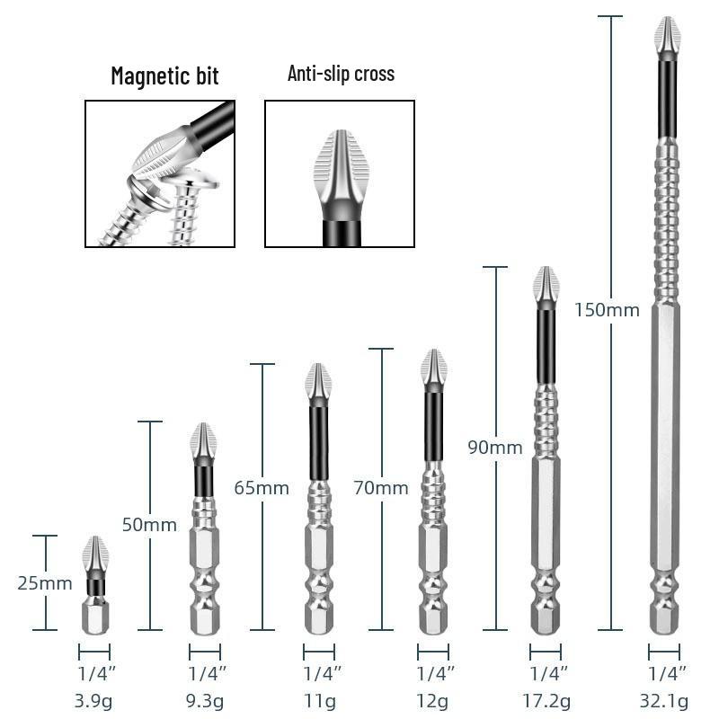 Magnetic Phillips Head Electric Screwdriver Bit