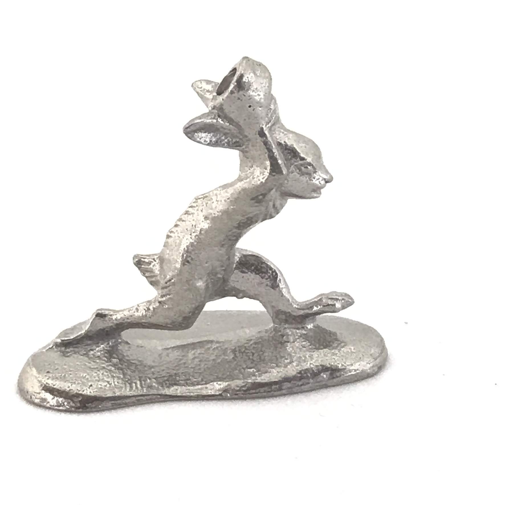 Миниатюрный жестяной кролик из Choju Jinbutsu Giga, идеально подходящий для вашей картины с сухим пейзажем, сада.