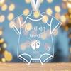 1pc 2026 Celebration Decor -"Coming Soon" Pregnancy Announcement Ornament with Heart,Hanging Decoration for Christmas Tree