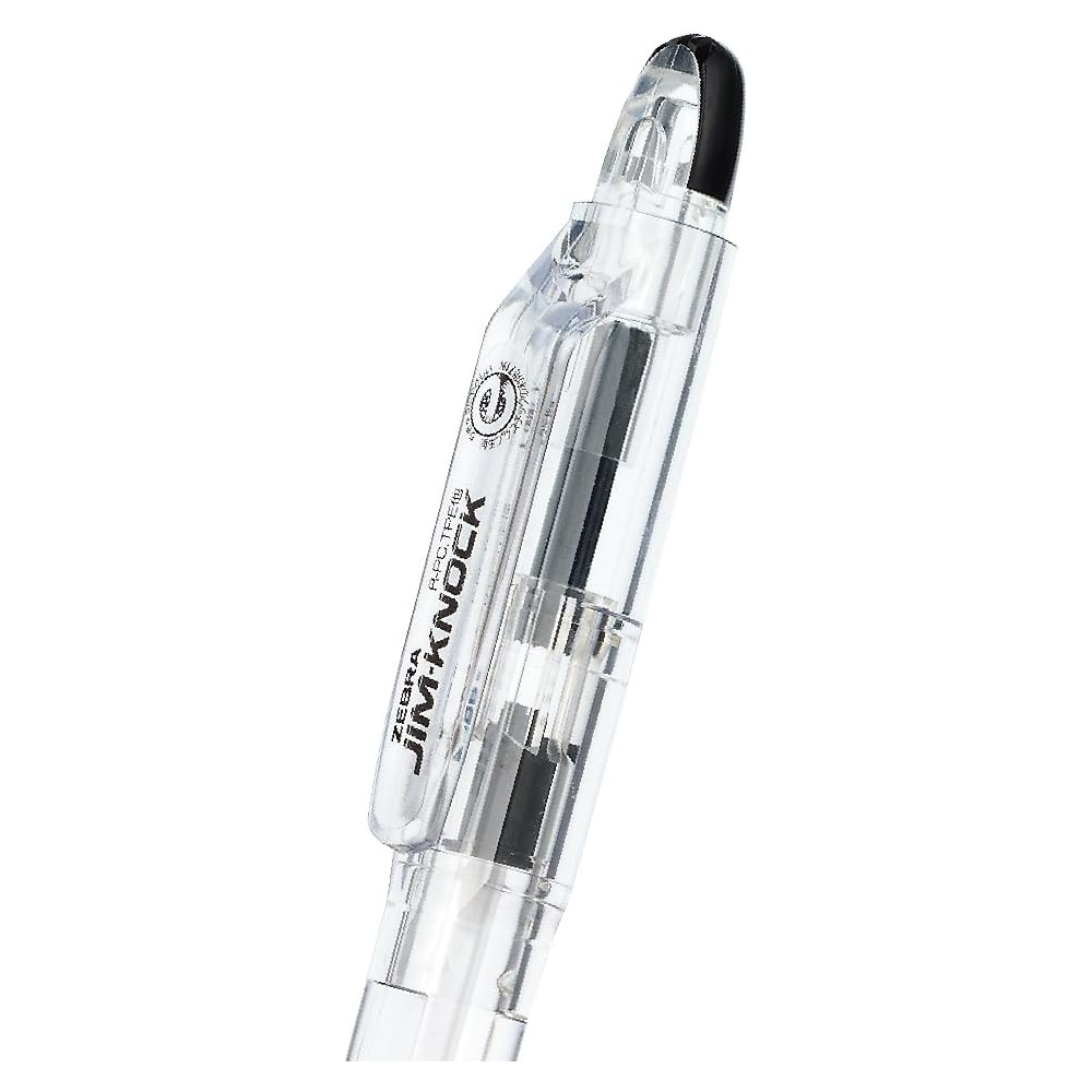 Zebra Jim Knock Oil-Based Ballpoint Pen, 0.7, Blue, 10 Pens, B-KRB-100-BL