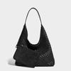 Lazy Style Hand Woven Tote Bag, High-end and Fashionable, Versatile Handbag, Large Capacity Shoulder Bag
