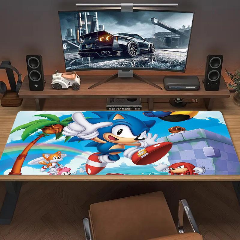 Sonic the Hedgehog Print Cushion Non-slip Laptop Tablet Big Mousepad XXL Mat Mini PC Playmat With Lock Edge