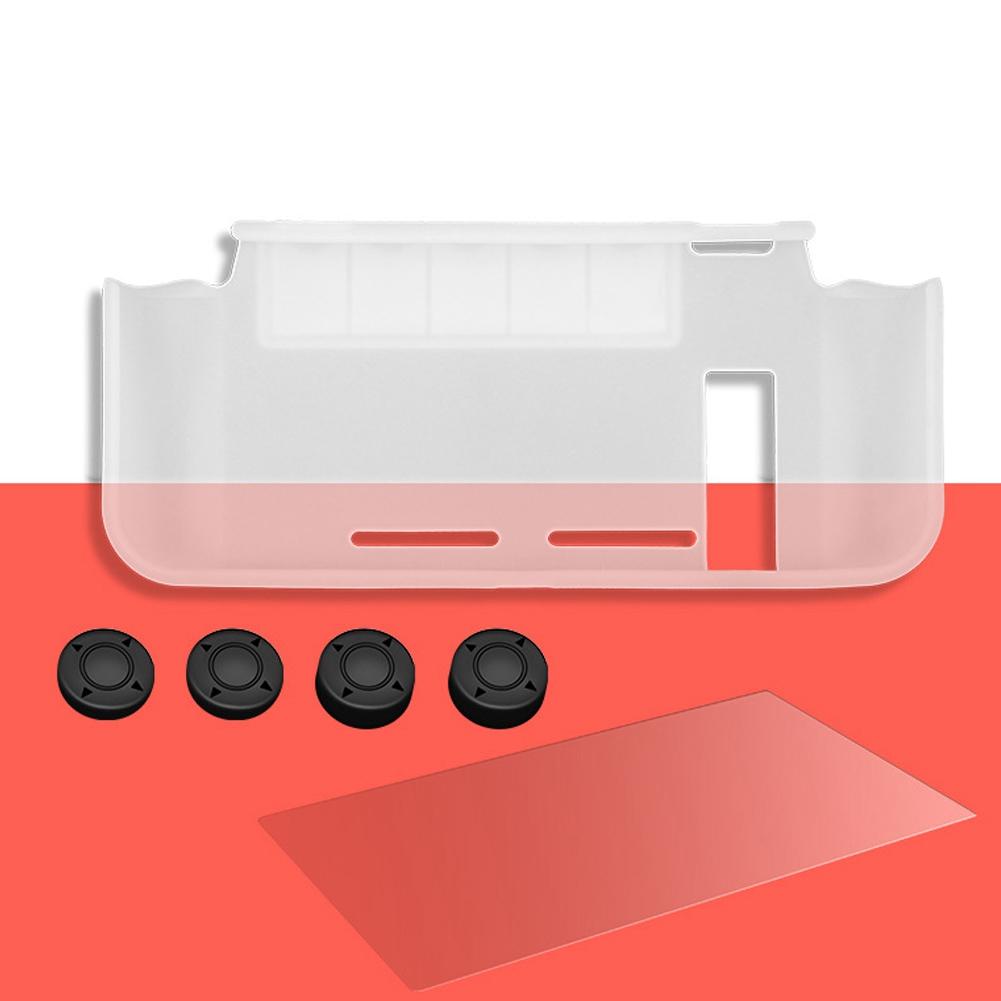 Integrierte transparente TPU-Hülle mit Kartensteckplatz-Abdeckung, Schutzfolien-Set für Switch-Host