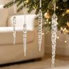 Christmas Icicle Ornaments: Creative Transparent Ice Stick Charms for Tree Decoration