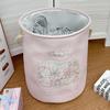 Girly Cartoon Bear Laundry Basket - Large Capacity, Foldable Storage Bin for Clothes & Plush Toys