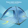 Outdoor Strandgras Camping Polyester Sonnenschutz Wasserdicht Dreiseitige Belüftung Zelt Tragbar Einfach Aufzubauen Campingausrüstung