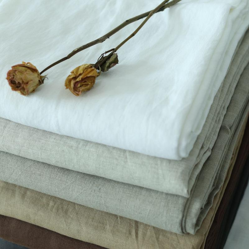 100% French Natural Linen Fabric,280cm Wide Soft Breathable Pure Linen Cloth for Clothing Curtains Tablecloths Sewing Home Decor