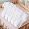 5 Pairs Girls Lace Ruffle Socks Cotton Breathable Comfy Adorable Princess- Kids Dance-Ready Socks with Frilly Trim