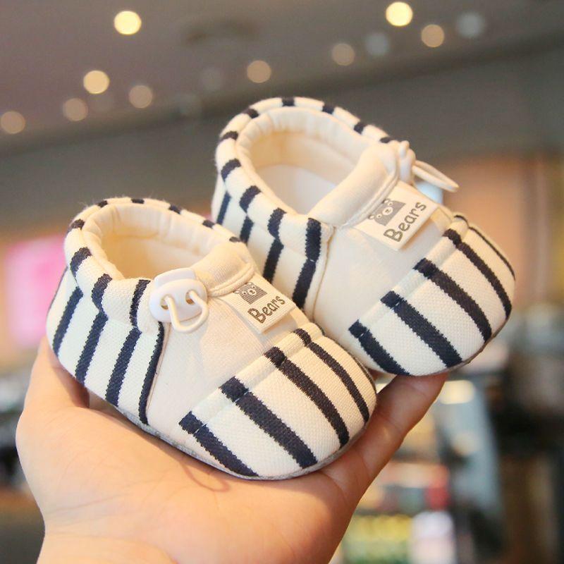 Bears Baby Sneakers For Infants Soft Sole Cotton Warm Toddler Shoes For Winter Play