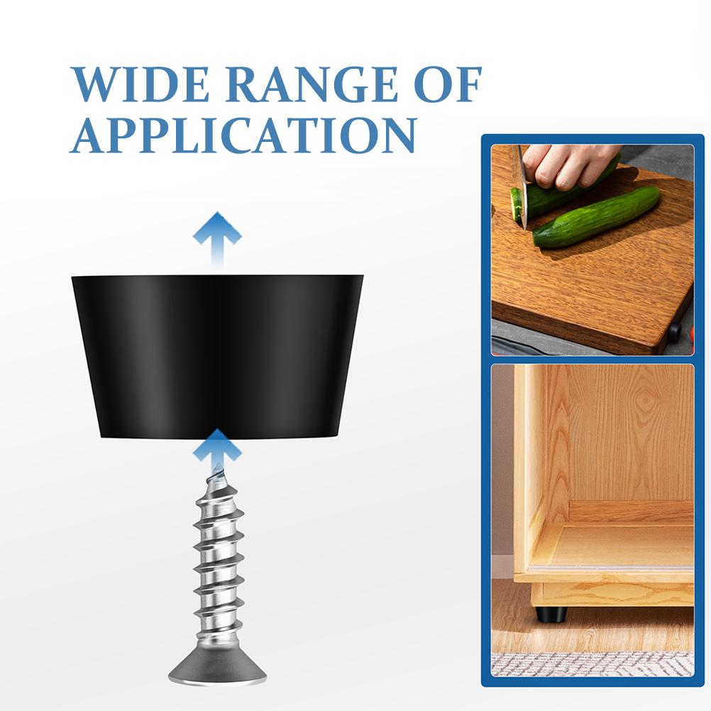 100 Stück Möbel Nivellierfüße Gummipads Schwingungsdämpfer für Tisch Stuhl Bein Nivellierer Bodenschutz Langlebig