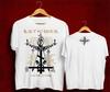 Batushka Litourgiya Hand Print White Tee – Eastern Orthodox Black Metal Style