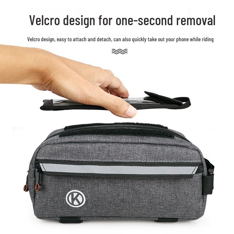 Bicycle Front Frame Touchscreen Phone Bag