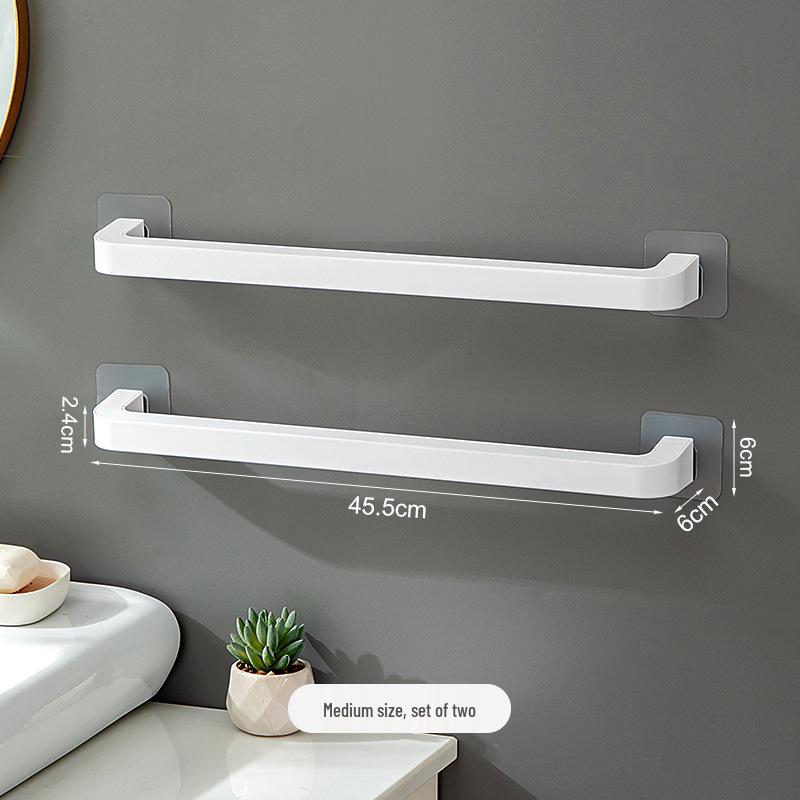 Nordic Minimalist Punch-Free Wall-Mounted Towel Rack - Single Bar