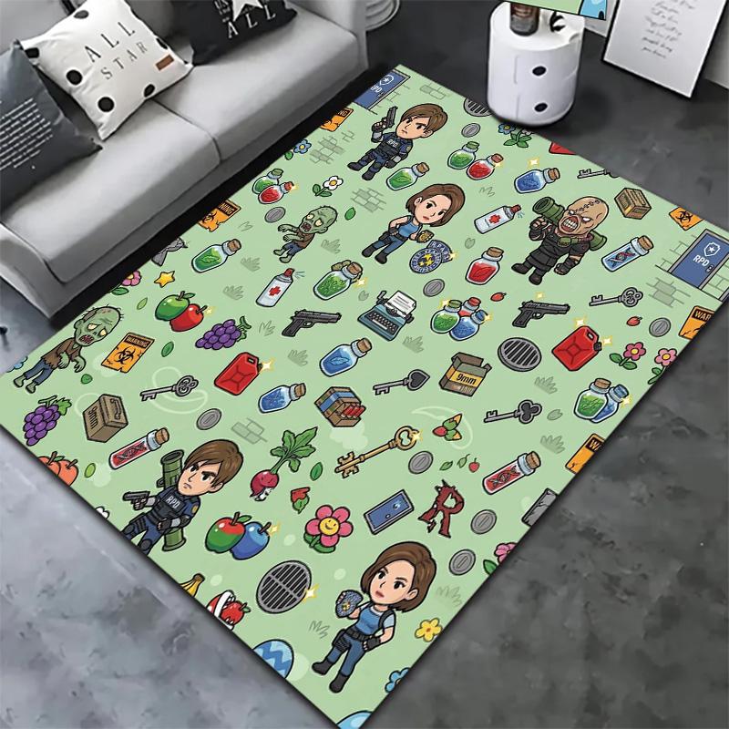 Resident Evil Carpet Rug For Living Room Bedroom Home Sofa Decoration Kids Play Nonslip Floor Mat