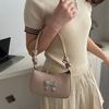 Pu Material Small Square Bag With Zip Closure For Daily Casual Street Style