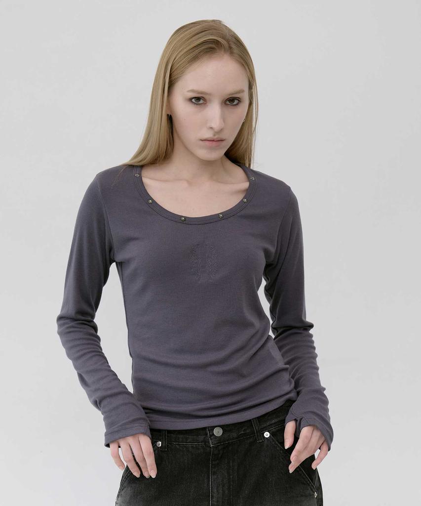 LEKIM Lwe U-Neck Long Sleeve (Charcoal)
