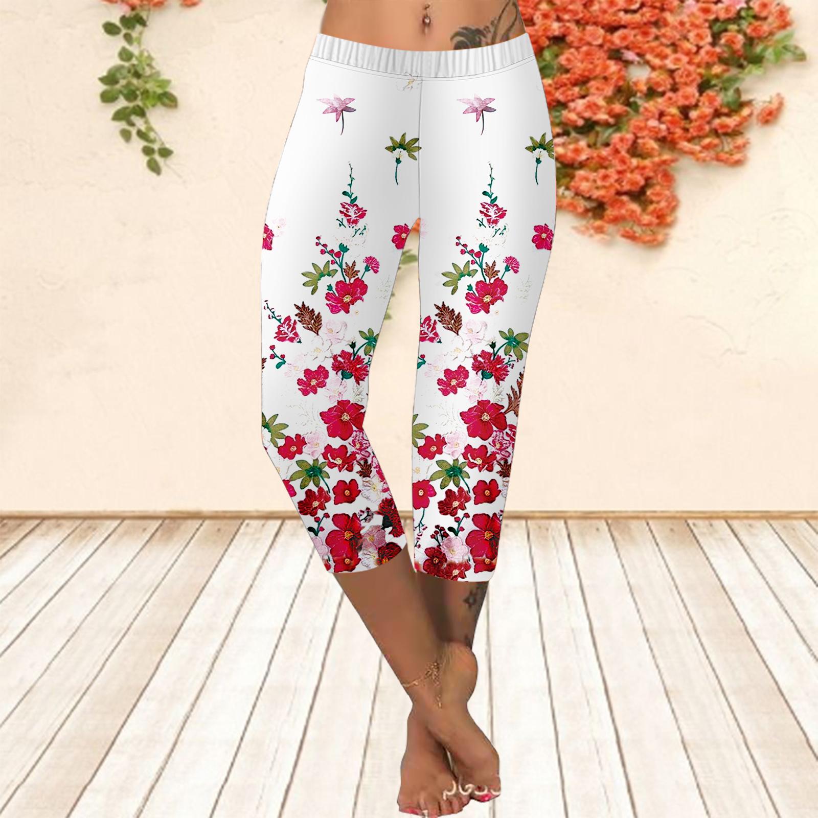 

Брюки, летние короткие леггинсы, укороченные узкие брюки, леггинсы больших размеров, женские узкие брюки с 3D принтом лаванды 8XL красный