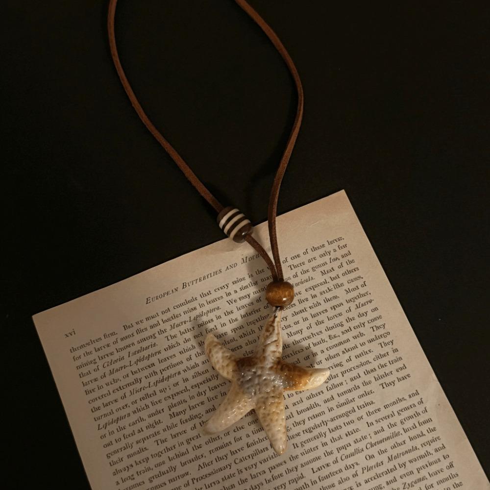 Resin Pendant Necklace Vintage Clothing Pendant Gifts Long Necklace  Women