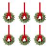 Classic Christmas Garland Christmas Wreath Decoration Festive 10 Inch Christmas Wreaths for Windows Kitchen Cabinets for Winter