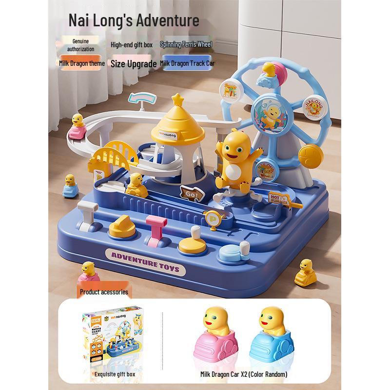 

Оригинальная игрушка в виде машинки и фигурки поезда «Приключения маленького дракона» для мальчиков в возрасте 1-3 лет