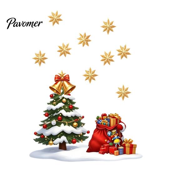 Indoor Outdoor Holiday Decor Christmas Window Static Sticker, Creative Snowman Tree Pattern PVC Decal, Waterproof Party Decorations Reusable