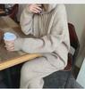 Women's Fashion Knitted Suit: Loose Hooded Sweater & Carrot Leg Pants for Autumn/Winter 2023