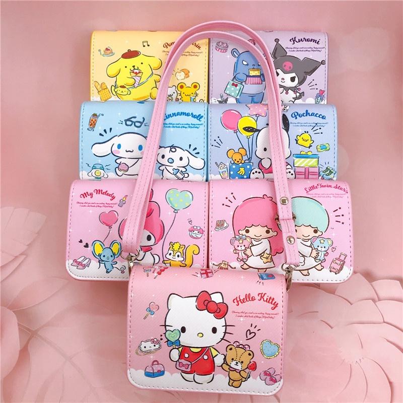 Cute Cartoon Magnetic Clasp Crossbody Bag Large Size Hard Surface Printed Design Adjustable Shoulder Strap Phone Pouch Adorable Styling Characters)