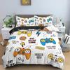 Kids Teens Video Games Duvet Cover Set Boys Gamer Comforter Cover Gaming Controller Pattern Bedding Set Polyester Quilt Cover