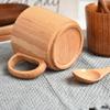 Wooden Mugs ECO Friendly Wood Drinking Cup with Handle for Coffee Tea Water Milk